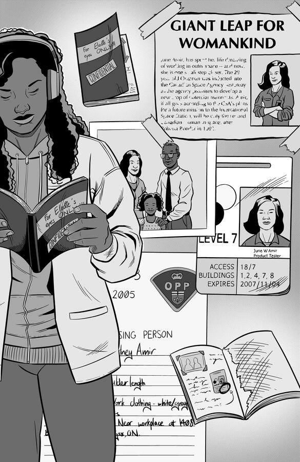 My Mother, The Time Traveller (2022) Page 2 (Unlettered), written by Alex Bennetts. Appeared in Twisting Time Anthology.