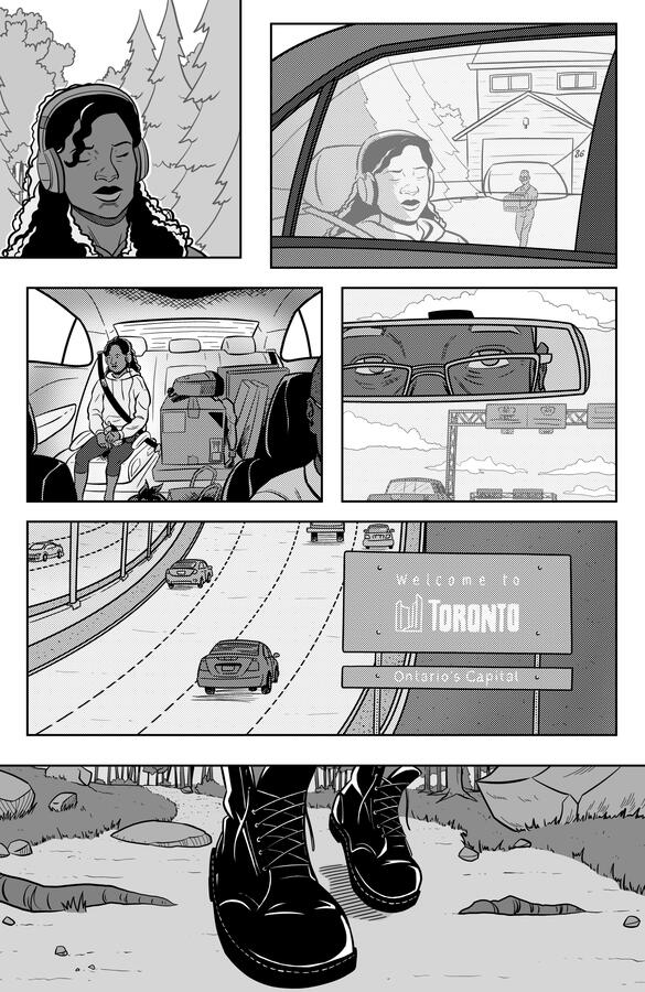 My Mother, The Time Traveller (2022) Page 3 (Unlettered), written by Alex Bennetts. Appeared in Twisting Time Anthology.