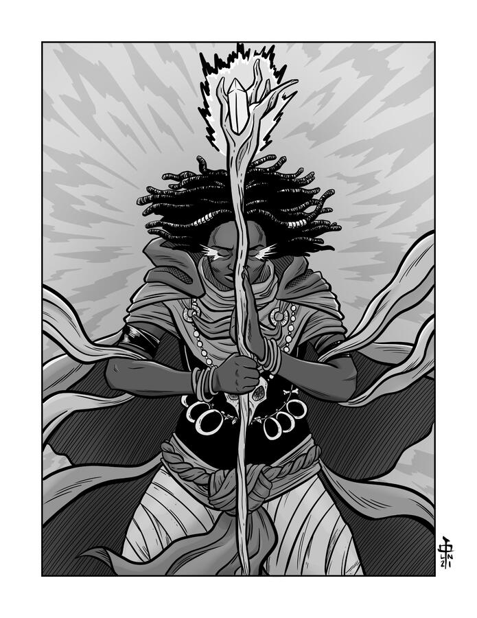 Oqora (2021), Character from Savage Wizard by Lesly Julien, Doug Wood, and Brian Flint.